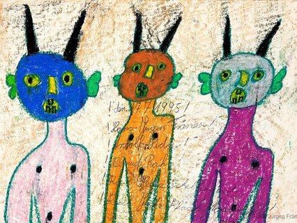 Teufel (1995), Wachsmalkreide